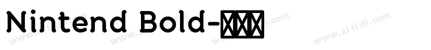 Nintend Bold字体转换